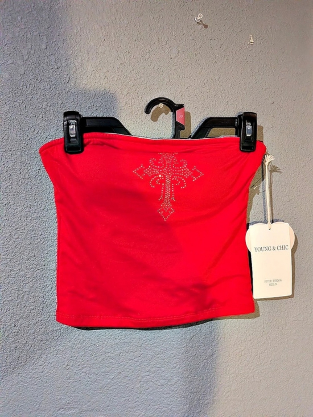 Red Rhinestone Camisole NWT